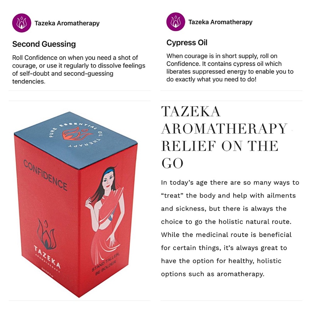 TAZEKA AROMATHERAPY “CONFIDENCE” ROLLERBALL Discontinued Rare & HTF - UNUSED! - Picture 11 of 11